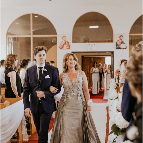 Tarik Ediz Metallic Gown - Picture 3 of 5